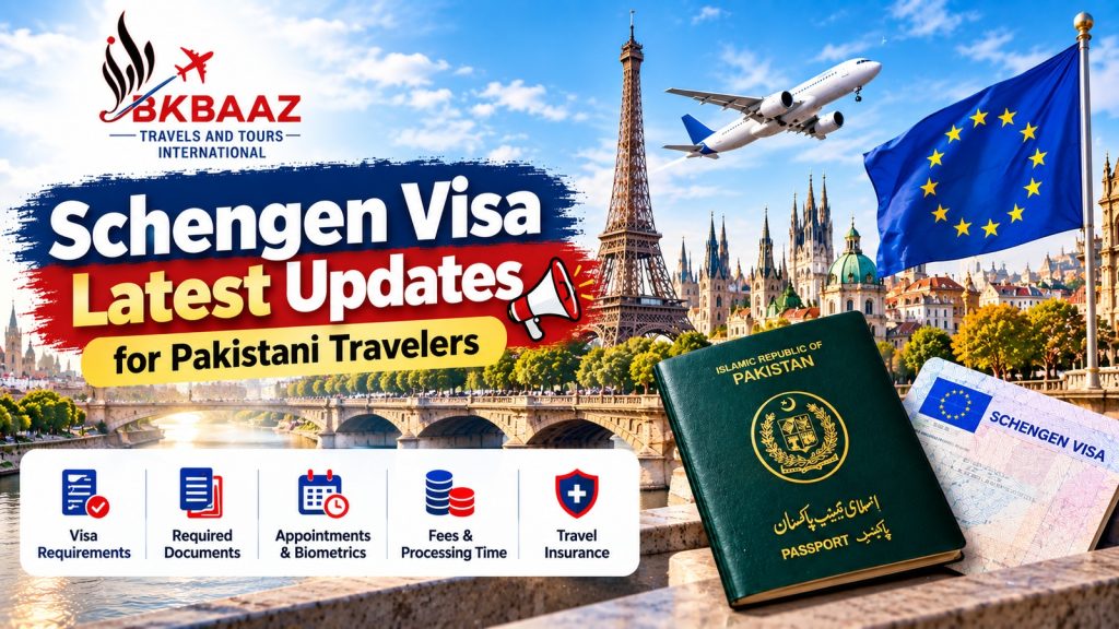 Schengen Visa latest updates for Pakistani travelers
