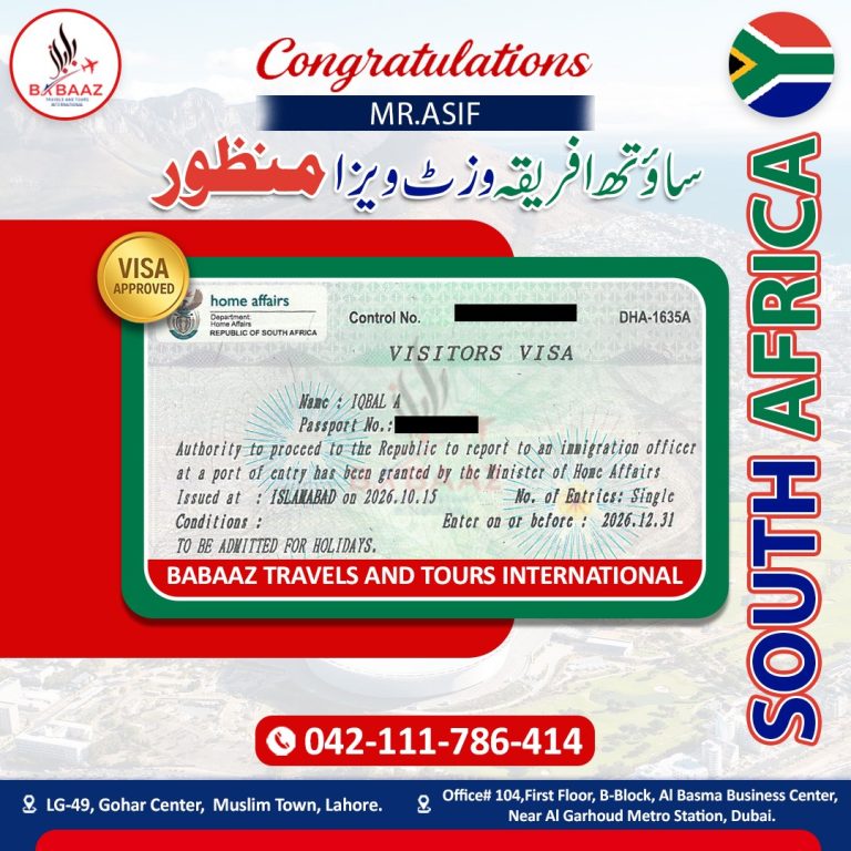 South Africa visit visa Asif