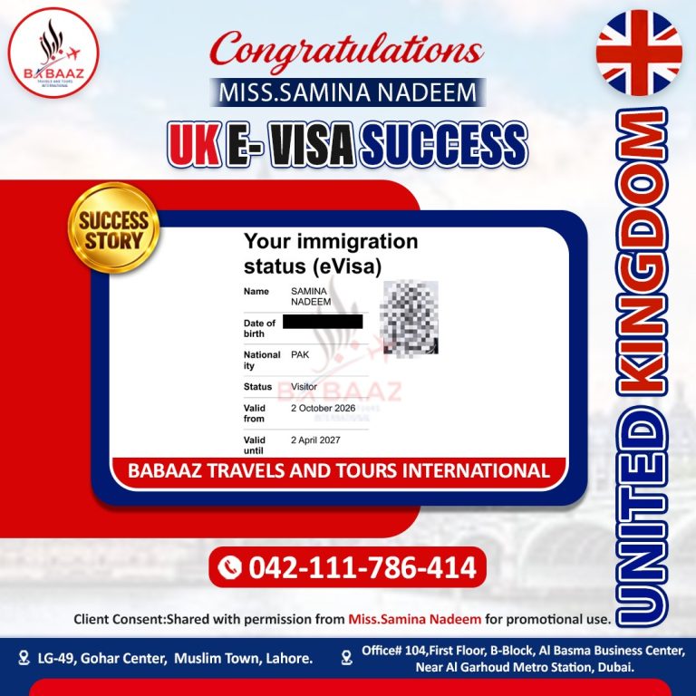 UK visit visa success-Samina