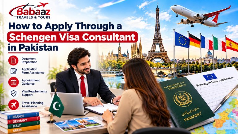 Schengen Visa Consultant in Pakistan helping travelers prepare European visa documents